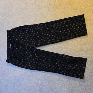 J. Jill Black & White Capri Pants